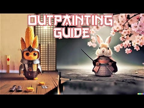 DALL-E 2 NEW Outpainting Feature! - Hands on & Full Guide! Midjourney VS DALLE - AI won Art Contest thumbnail