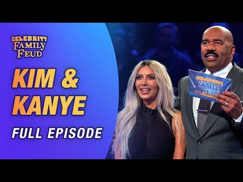 The Kardashians vs. The West Family (Full Episode) | Celebrity Family Feud thumbnail