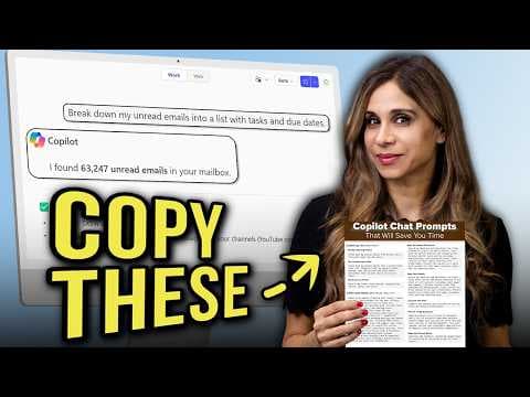 10 Copilot Chat Prompts I Use Every Week thumbnail