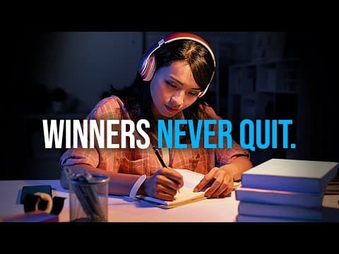 WINNERS NEVER QUIT - Best Self Discipline Motivation Compilation for Success & Studying thumbnail