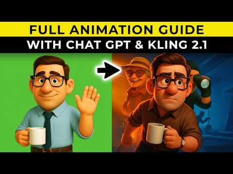 How to Create Amazing Full Animated Stories Using ChatGPT & Kling 2.1 (Step by Step Tutorial) thumbnail