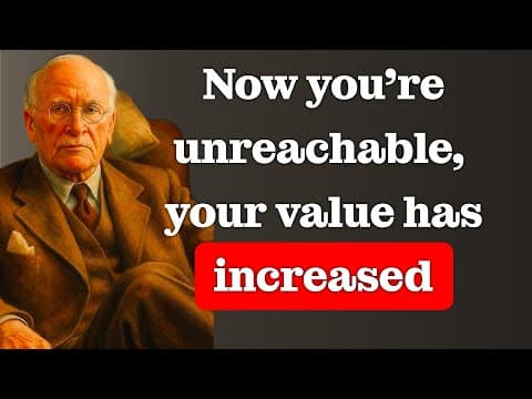 What a man thinks when he sees that your dignity is stronger than your love for him | Carl Jung thumbnail