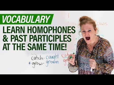 Learn English: 17 HOMOPHONES & Past Participles thumbnail