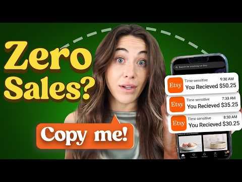 How to Get Your First 100 Sales on Etsy in 2026 (3 Simple Steps) thumbnail