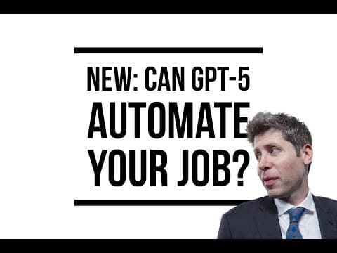 OpenAI Tests if GPT-5 Can Automate Your Job - 4 Unexpected Findings thumbnail