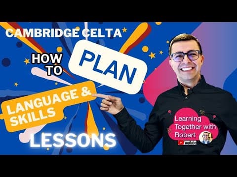 CELTA Advice on Planning TP9-60' Lesson #english #teaching #education #learning #newvideo  #trending thumbnail