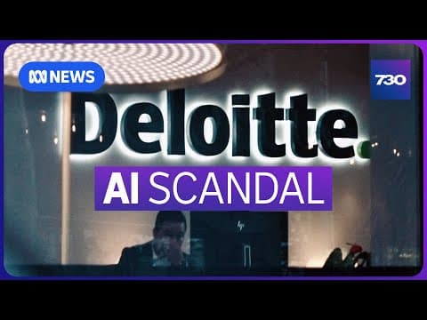Deloitte caught out using AI in $440,000 report | 7.30 thumbnail