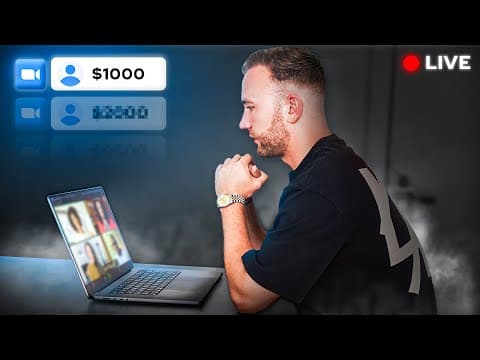 Closing A $1,000/Per Month SMMA Client (Live Footage) thumbnail