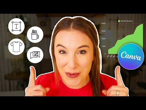 How to Make Money with Canva💰 (Top 4 Side Hustle Ideas) thumbnail