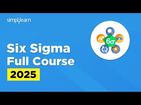 Six Sigma Full Course 2026 | Six Sigma Green Belt Training | Six Sigma Training | Simplilearn thumbnail