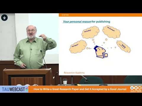 How to Write a Great Research Paper, and Get it Accepted by a Good Journal thumbnail