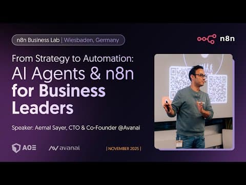 From Strategy to Automation: AI Agents & n8n for Business Leaders - n8n Business Lab (November 2025) thumbnail