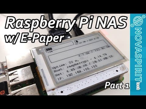 How to Build a Raspberry Pi NAS with ePaper Display thumbnail