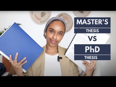 What Are the Key Differences Between Master's and PhD Theses? thumbnail