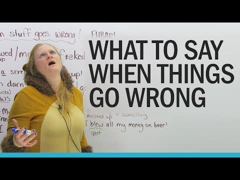 What to say when you make a mistake! thumbnail