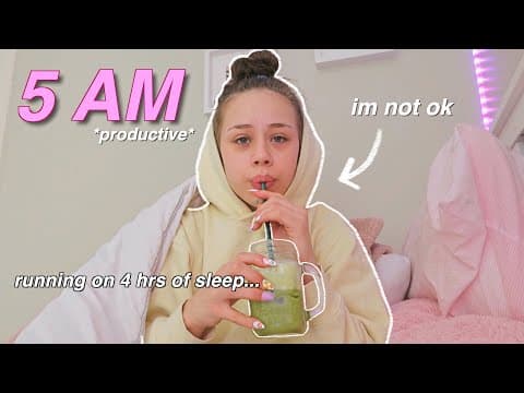 waking up at 5AM everyday for a week... *I'm still not recovered* thumbnail