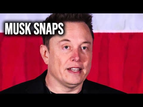Elon Musk LOSES IT In Unhinged Attack After Ashley St Clair Speaks Out On Past Hate thumbnail