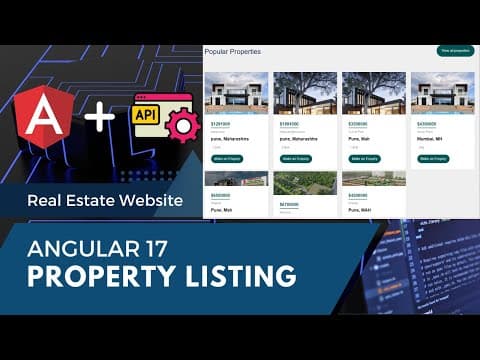 Build Real Estate Property Booking App with Angular | Full Project with Listings & Booking System thumbnail
