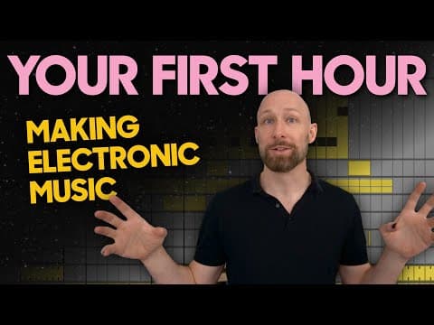 Your first hour making electronic music (Ableton Live orientation & Drum programming) thumbnail