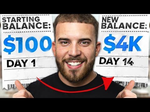 I Turned $100 in $4,160 in 14 Days with Trading thumbnail