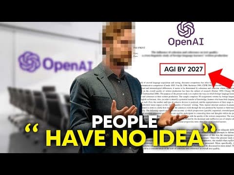 Will AGI Be Achieved by 2027 According to Ex-OpenAI Employee? thumbnail
