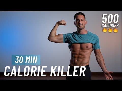 30 Min Cardio HIIT Workout To Burn Calories - Full Body Workout At Home (No Equipment, No Repeat) thumbnail