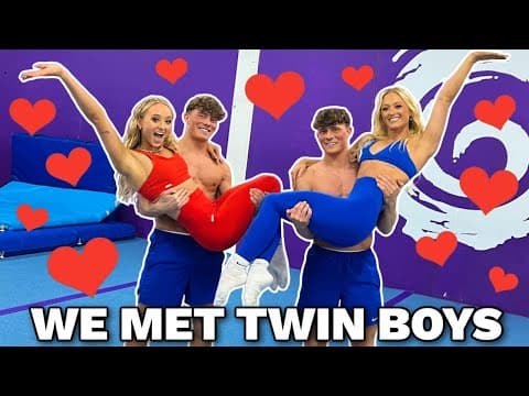 WE MET TWIN BOYS!!! (they're gymnasts) thumbnail