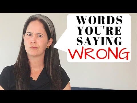 English Words You’re Probably Mispronouncing  ❌Difficult English Pronunciation | Rachel’s English thumbnail