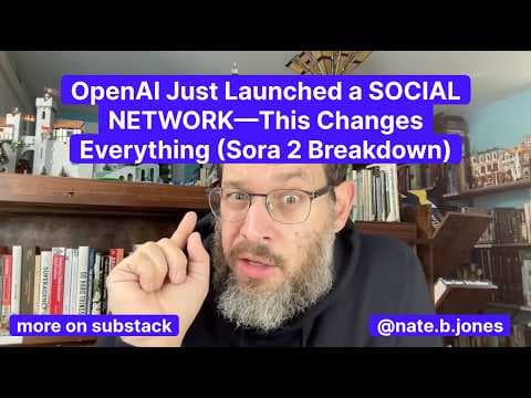 OpenAI Just Launched a SOCIAL NETWORK—This Changes Everything (Sora 2 Breakdown) thumbnail
