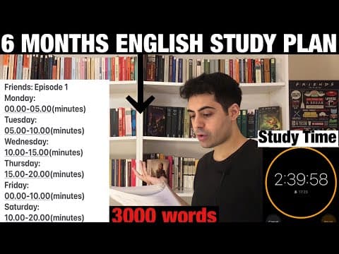 My 6 Months English Study Plan Will Make You Speak English Fluently thumbnail