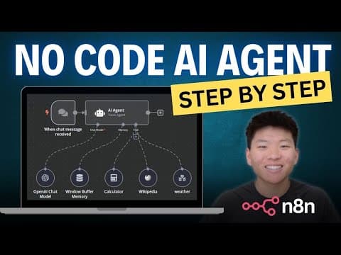 How to Build a No-Code AI Agent in n8n thumbnail