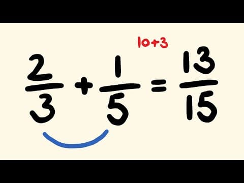 How Can You Add Fractions Without Common Denominators? thumbnail