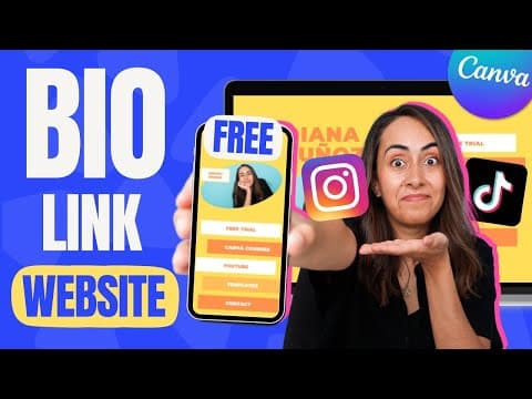 How to Create a Free Bio Link Website with Canva thumbnail