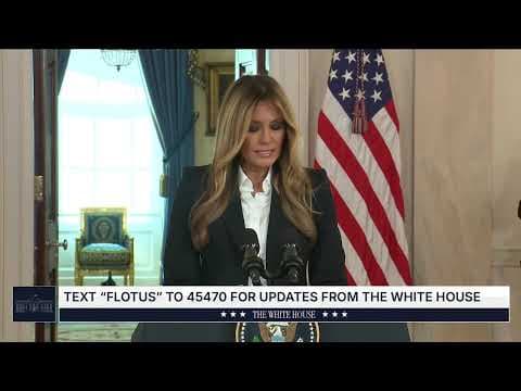 Announcement by First Lady Melania Trump thumbnail