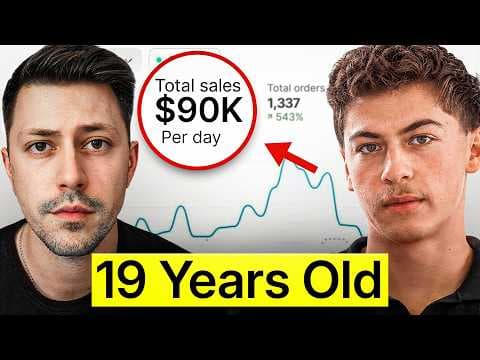 How did a 19-year-old build a 90K/day Shopify brand? thumbnail