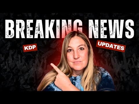 3 NEW Amazon KDP CHANGES thumbnail
