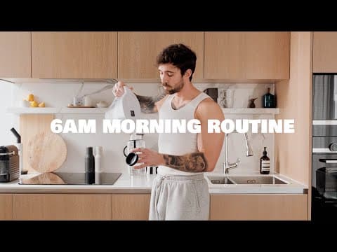 6am morning routine | relaxing, peaceful & productive. thumbnail