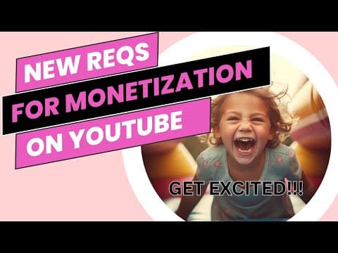 How to get monetized on youtube - Easier Requirements than ever before! My journey to monetization. thumbnail