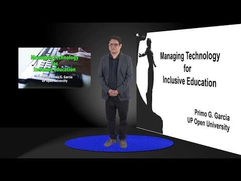 Managing Technology for Inclusive Education | Dr. Primo G. Garcia thumbnail