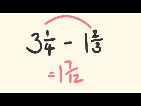 How to Subtract Fractions Using the Bow Tie Method thumbnail