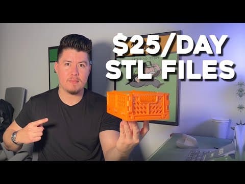 How I Make $25 Per Day Selling STL Files thumbnail