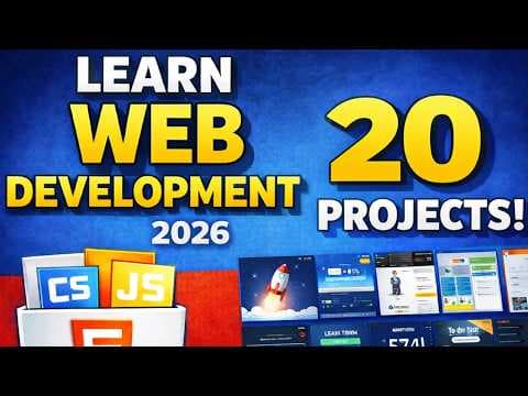 HTML CSS JavaScript Projects | 20 HTML CSS JS Projects 2026 thumbnail