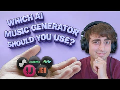 The Best AI Music Websites & Generators (Free/Paid) w Rankings Guide 2024 thumbnail