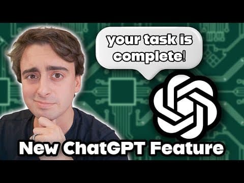 ChatGPT's New Task Scheduling Feature | Baby Step to the Agentic Era? thumbnail