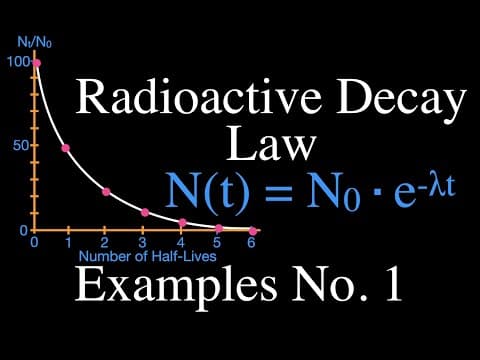 Radioactivity (12 of 16) Radioactive Decay Law, Examples Problems thumbnail