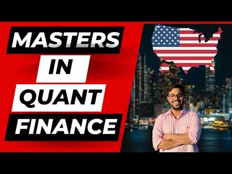 How Masters in Quant Finance Changed My Life | USA | Life Journey thumbnail