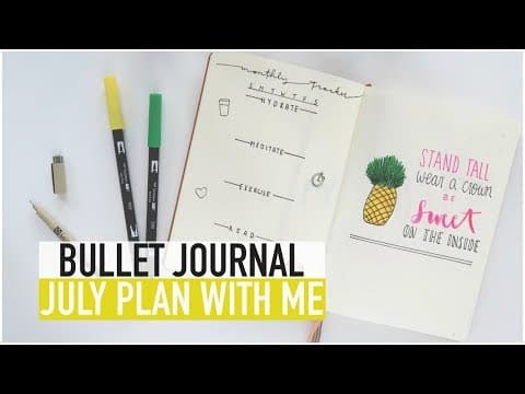 Bullet Journal PLAN WITH ME July 2017 thumbnail
