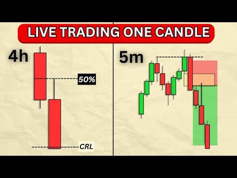How Trading ONE 4hr Candlestick makes me money [ LIVE TRADING ] thumbnail
