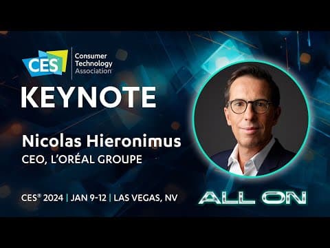CTA State of the Industry Address and L’Oréal Keynote at CES 2024! thumbnail