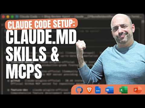 Better With This Setup (CLAUDE.md + Skills + MCPs) thumbnail
